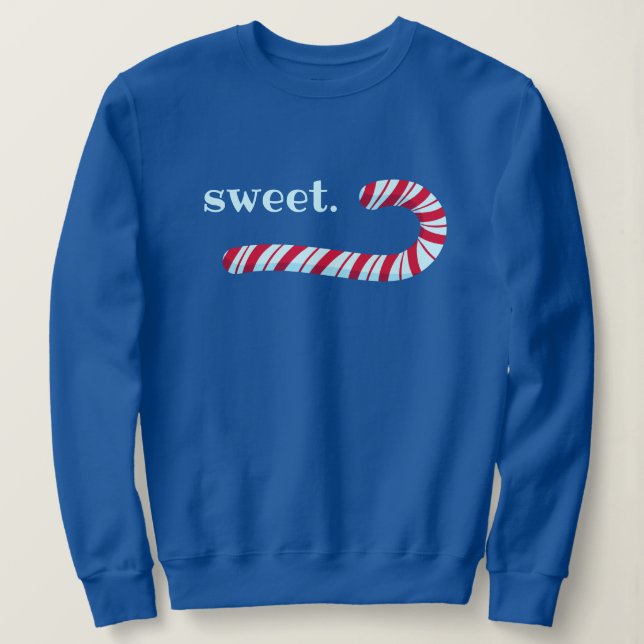 "Söt." Candy cane-jultröskel T Shirt (Design framsida)