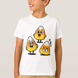 Söt Candy Corn Halloween Barntröja T Shirt