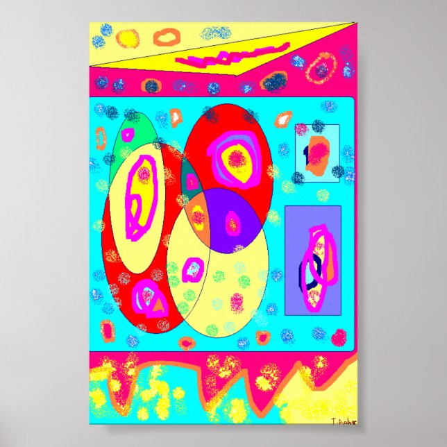 Söt Candy färg formger på en poster (Framsidan)