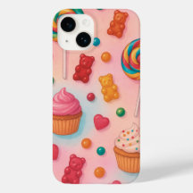 Söt Candy Land Phone Case - Cute Pastel Candy De