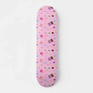 Söt Candy Mönster För Tjejer Mini Skateboard Bräda 18,5 Cm