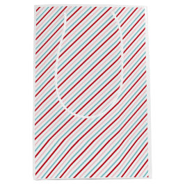 Söt Candy Stripe Röd Rosa Blå Holiday/Födelsedag