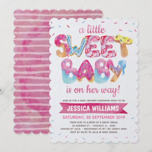 Söt Candyland Sprinkles Baby Shower-inbjudan Inbjudningar