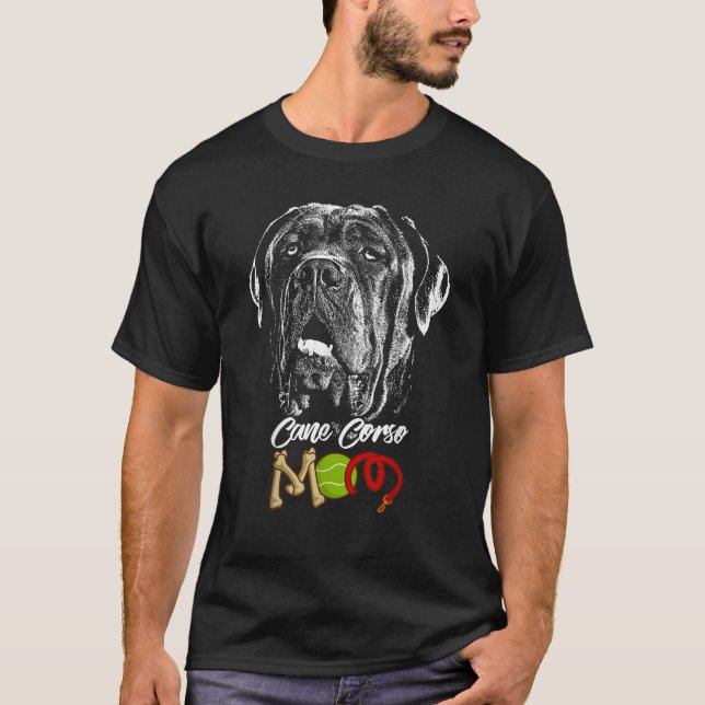 Söt Cane Corso-mamma  T Shirt (Framsida)