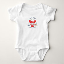 Söt Cape Cod-hummerbaby-bodysuit | New England