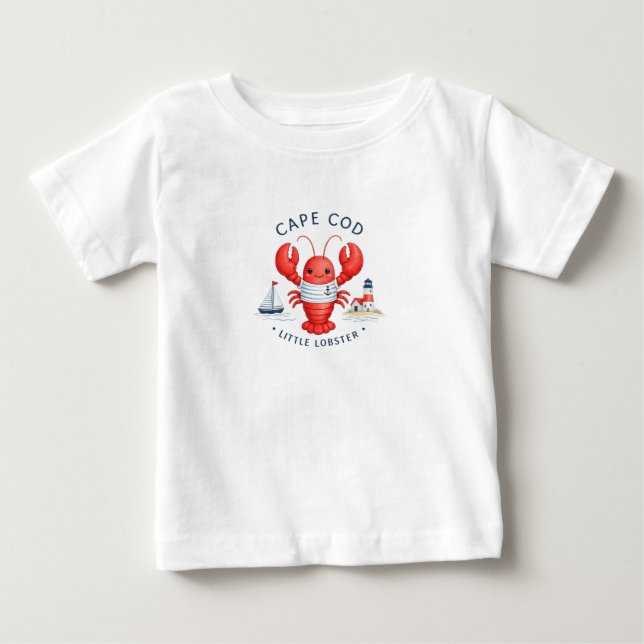 Söt Cape Cod-hummergebyt-shirt | Cape Cod T Shirt (Framsida)