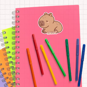 Söt Capybara Cartoon Personlig Kawaii Klistermärken