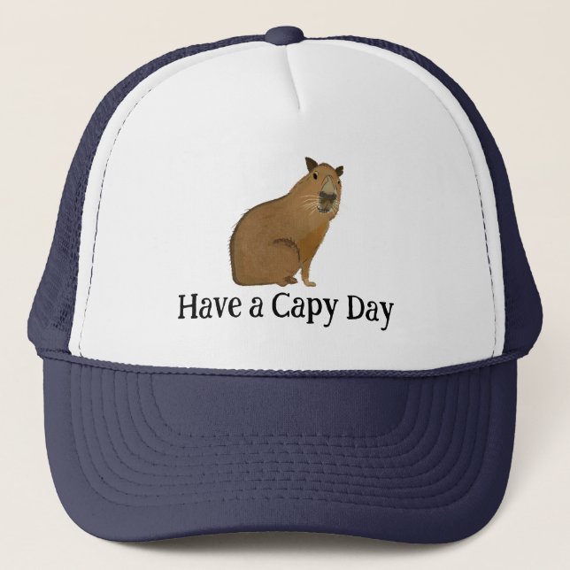 Söt Capybara Djurälskare  Keps (Framsida)