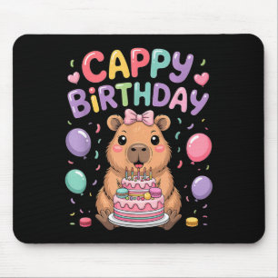 Söt capybara födelsedagsfest flicka barn djur musmatta