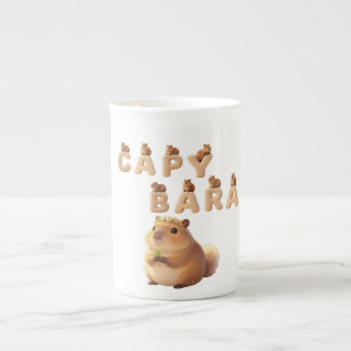 Söt Capybara Keramikmugg, Fluffigt Djur Kaffe Kop Benporslin Mugg
