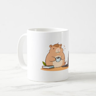 Söt Capybara Kodare Kaffe Bärbar Design Kaffemugg