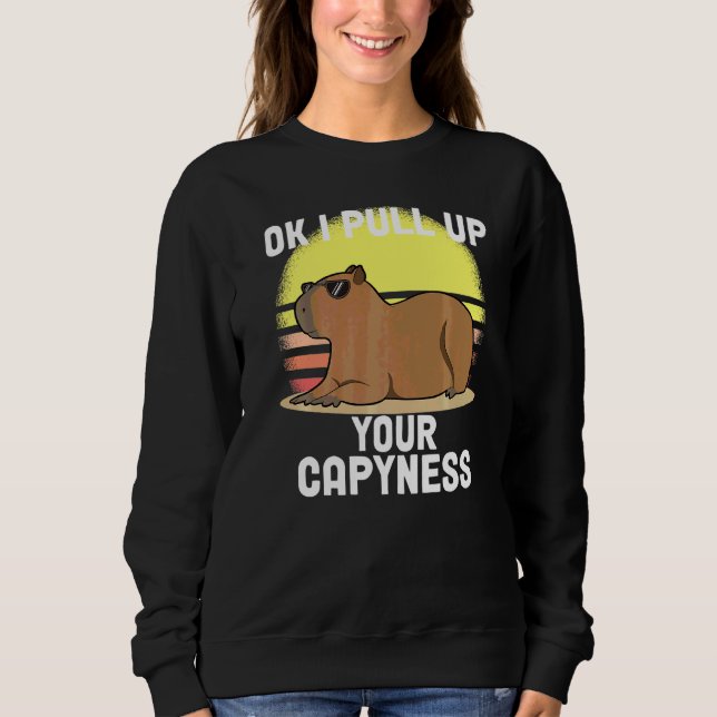 Söt Capybara Ok Jag Kommer Capybara  Meme Retro T Shirt (Framsida)