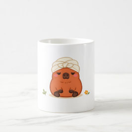 Söt Capybara Spa-dags Handduk Turban Mugg
