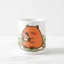 Söt Capybara Tekopp Onsen Varmkälla Mugg