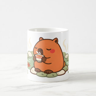 Söt Capybara Tekopp Onsen Varmkälla Mugg