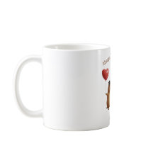 Söt Capybara-valleyparballongkaffemugg