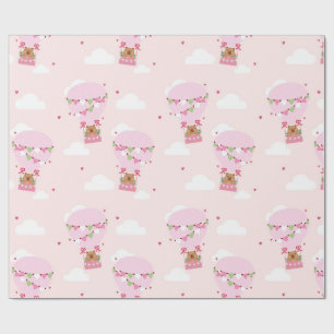 Söt Capybara Varmbältesballong Baby Shower Presentpapper