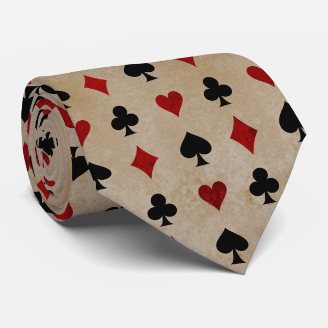 Söt Casino-halsen i mönster Slips (Rullad)