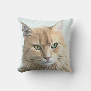 Söt Cat Artwork Kudde