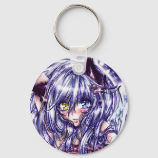 Söt Cat Girl Keychain Nyckelring