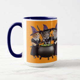 Söt Cat Macbeth Halloween-mugg Mugg