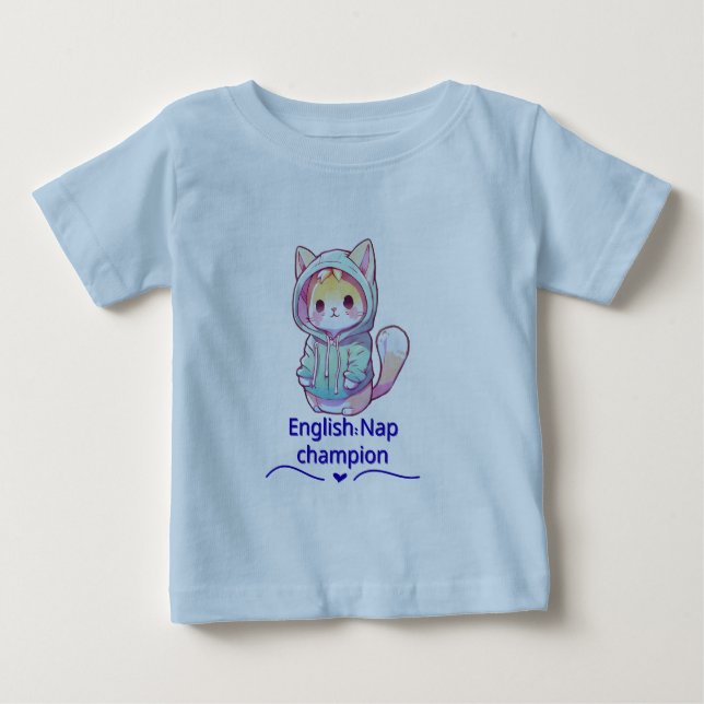 Söt Cat Nap Champion Too T-Shirt (Framsida)
