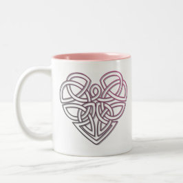 Söt Celtic Heart design Två-Tonad Mugg
