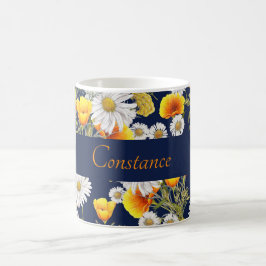 Söt Chamomile & Poppies Mönster Personlig Kaffemugg