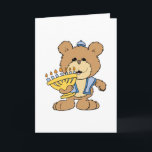 söt Chanukah hanukkah Menorah-nalle Helgkort<br><div class="desc">En så söt liten björn som uttrycker känslor och handling.  Tillhandahålls av Dooni Designs.  Underbarare gåva till nalle samlare,  barn. eller vem som helst som kärlek bär och behöver ett leende.  Många produkter är anpassade!</div>