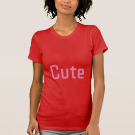 Söt charm Crimson Canvas Slim Fit-T-shirt Kvinnor T Shirt