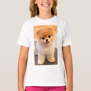 Söt Charming Pommern Unique Girls T-Shirt. T Shirt