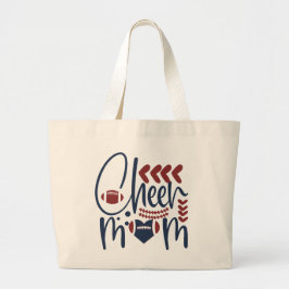 Söt Cheer Mamma ord art Jumbo Tygkasse