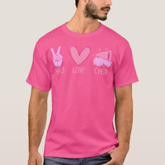 Söt Cheerleader Flicka Cheerleading Hurrarop T Shirt