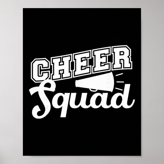 Söt Cheerleader Konst Kvinnor Flickor Cheer Squad  Poster (Framsidan)