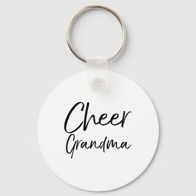 Söt Cheerleader Mormor Present För Kvinnor Glädje  Nyckelring (Framsida)