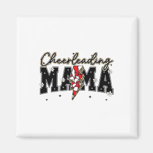 Söt Cheerleading Mamma Blixt Spel Dag Säsong S Magnet