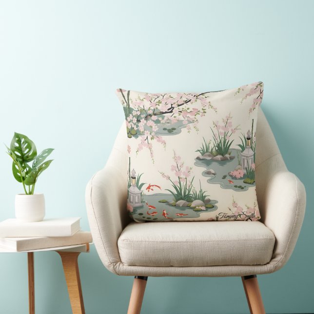 Söt Cherry Blommar Blommigt Charm Kudde (Stol)