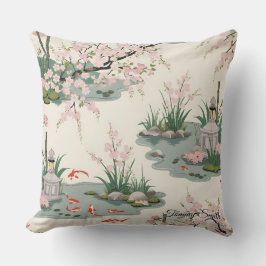 Söt Cherry Blommar Blommigt Charm Kudde