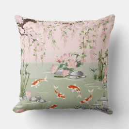 Söt Cherry Blommar Blommigt Charm Kudde