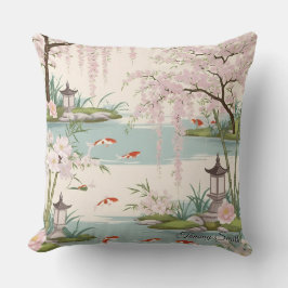 Söt Cherry Blommar Blommigt Charm Kudde