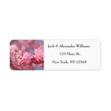 Söt Cherry blommar Rosa Chic Returadress 