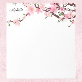 Söt Cherry Blommars Anteckningsblock DIN TEXT