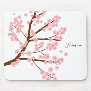 Söt Cherry Blommars Custom Name Leting Cute Musmatta