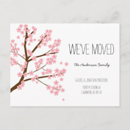 Söt Cherry Blommars Sakura Träd Vi har flyttat Vykort