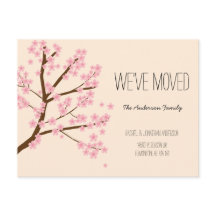 Söt Cherry Blommars Sakura Träd Vi har flyttat