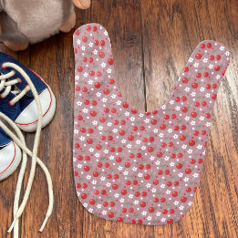 Söt Cherry Mönster Baby Bib Hakklapp