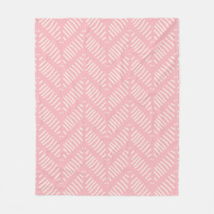 Söt Chevron Mönster Rosa Mönster Fleece Blanket