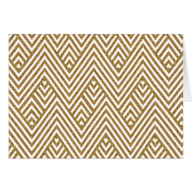 Söt Chevron zigzag-diamantformer mönster OBS Kort (Framsidan Horizontal)