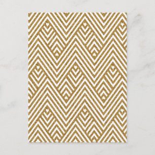 Söt Chevron zigzag-diamantformer mönster Vykort