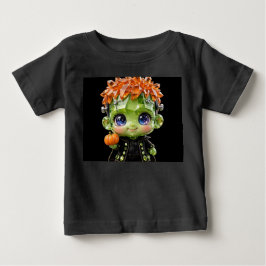 Söt Chibi Crystal Baby Frankenstein Halloween T Shirt